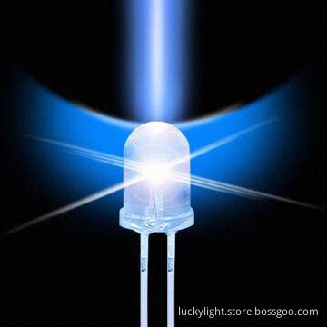 5mm Round Blue LED with 470nm Wavelength, 15° Viewing Angle